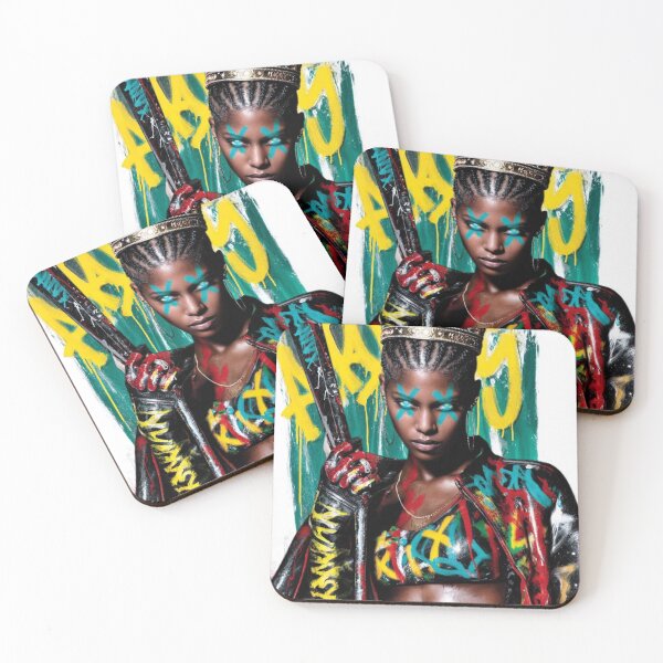 Item preview, GraffitX Chaos Oracle – Abstract Street Surreal Portrait Art designed and sold by Blackcanvas444.