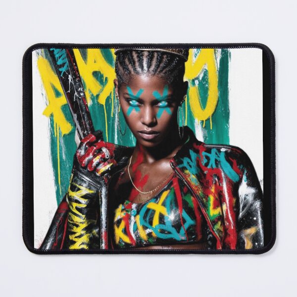 Item preview, GraffitX Chaos Oracle – Abstract Street Surreal Portrait Art designed and sold by Blackcanvas444.