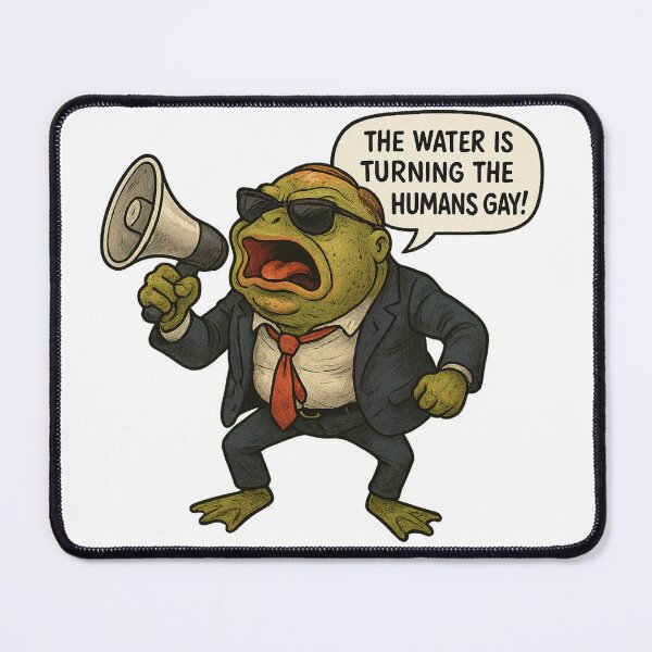 Item preview, Alex Jones Frog Parody designed and sold by Sonic Nova Studios.