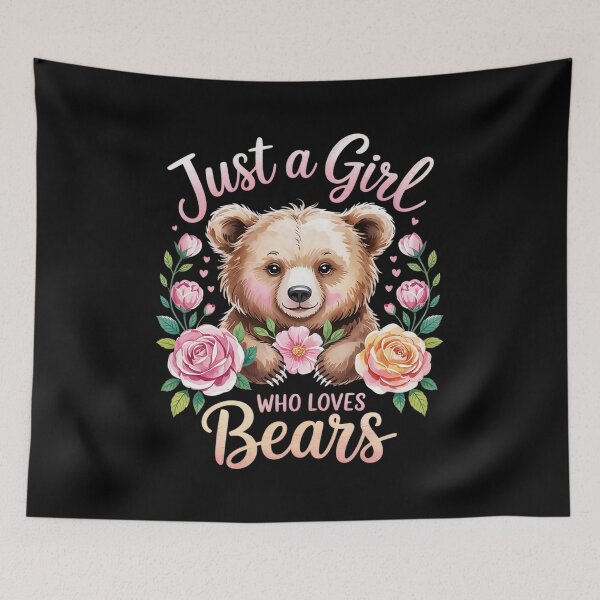 Item preview, Floral Bear Lover Women Just A Girl Who Loves Bears  designed and sold by InspiredFoul.