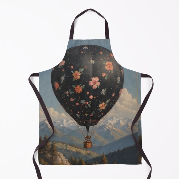 Item preview, Flower balloon over mountain landscape designed and sold by Mianku | Für das Leben.