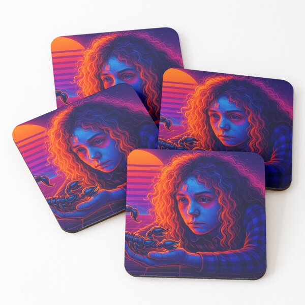 Item preview, Orphan Black - Helena and Pupok FAN ART CLONECLUB SYNTHWAVE designed and sold by Knowledge Krystals.