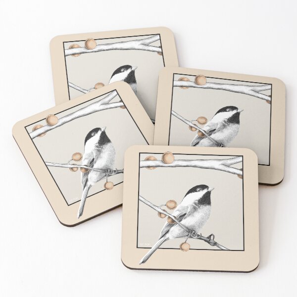 Item preview, Winter Pause – Soft Sand Bird (Rectangular version) designed and sold by FatFoxStudio.