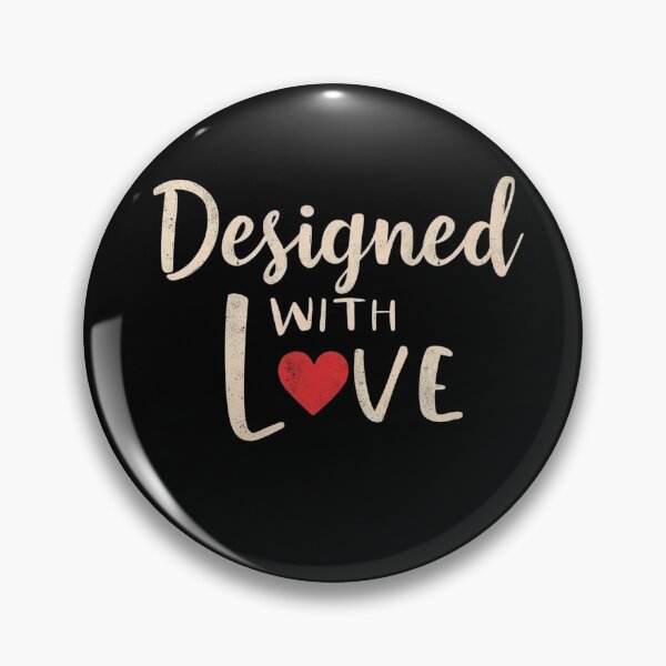 Item preview, Designed with Love Minimalist Heart T-Shirt | Sweet Love and Romance Typography Gift designed and sold by Bada-stickers.