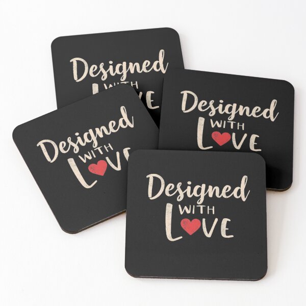 Item preview, Designed with Love Minimalist Heart T-Shirt | Sweet Love and Romance Typography Gift designed and sold by Bada-stickers.