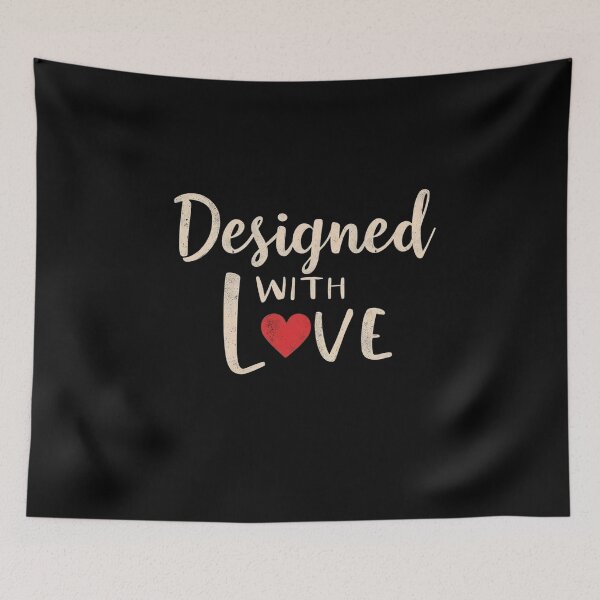 Item preview, Designed with Love Minimalist Heart T-Shirt | Sweet Love and Romance Typography Gift designed and sold by Bada-stickers.