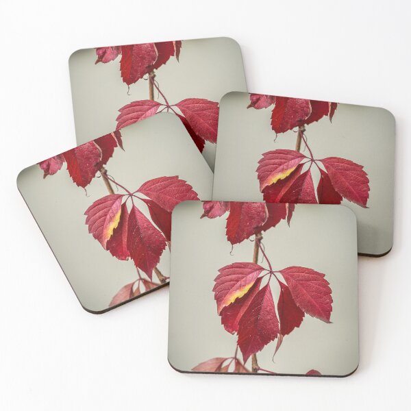 Item preview, Red Autumn Ivy Leaves designed and sold by Rabee Khalil Photography.