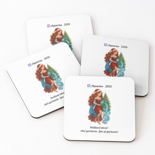 Item preview, Aquarius 2026 — Brilliant Ideas and Lots of Garlands designed and sold by PrintJoy2025.