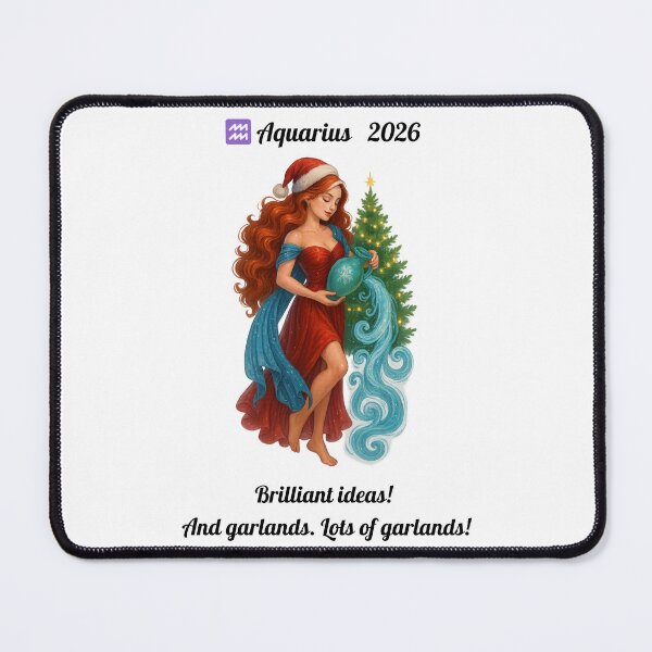 Item preview, Aquarius 2026 — Brilliant Ideas and Lots of Garlands designed and sold by PrintJoy2025.