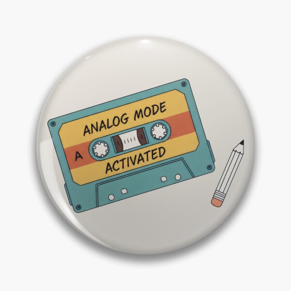 Item preview, Analog Mode Activated Cassette Pencil Rewind Retro Design designed and sold by SplashTastic.