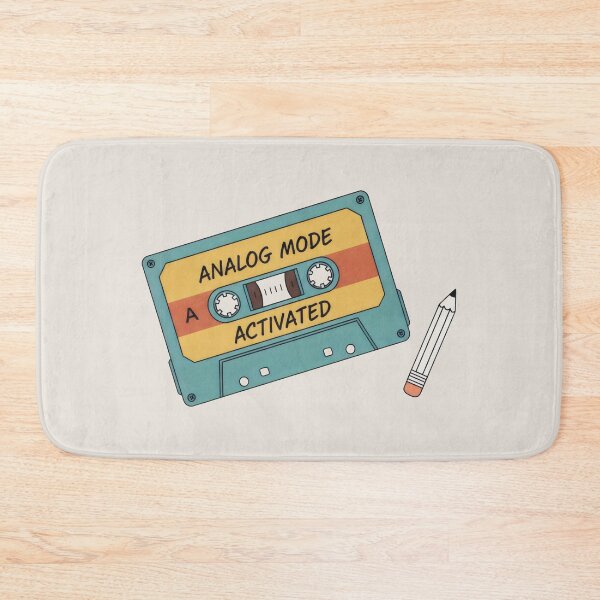 Item preview, Analog Mode Activated Cassette Pencil Rewind Retro Design designed and sold by SplashTastic.