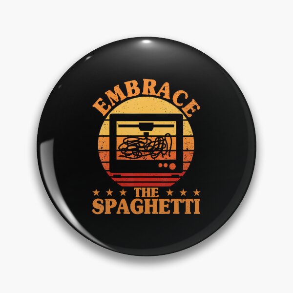 Item preview, Embrace The Spaghetti Retro 3D Printing Funny 3D Printer designed and sold by AntoinetteKris.