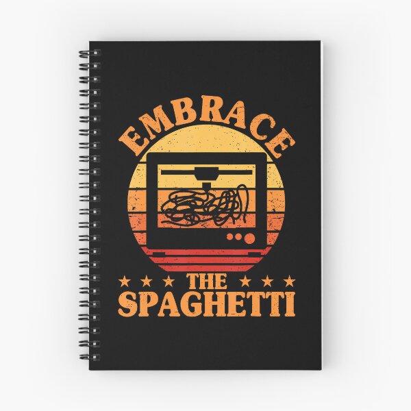 Item preview, Embrace The Spaghetti Retro 3D Printing Funny 3D Printer designed and sold by AntoinetteKris.