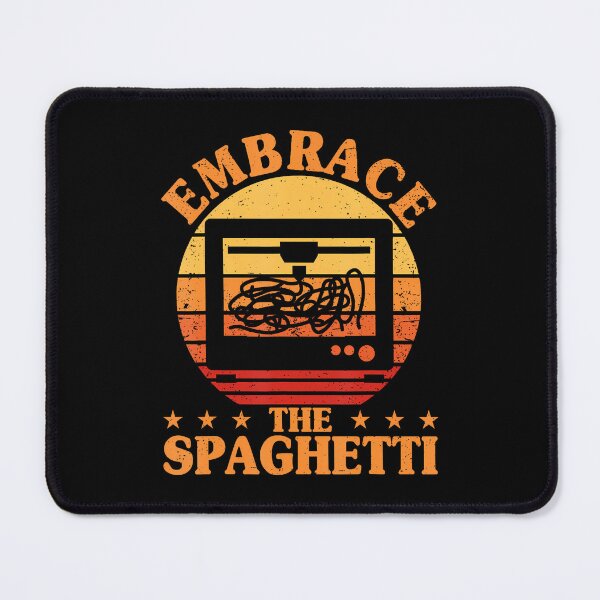 Item preview, Embrace The Spaghetti Retro 3D Printing Funny 3D Printer designed and sold by AntoinetteKris.