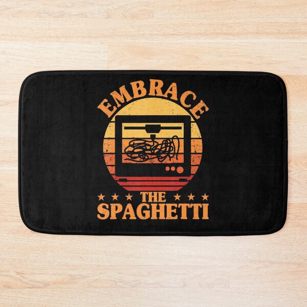 Item preview, Embrace The Spaghetti Retro 3D Printing Funny 3D Printer designed and sold by AntoinetteKris.