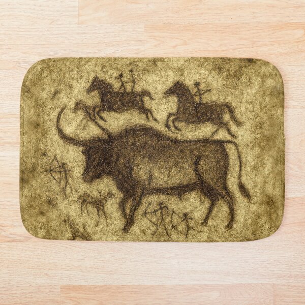 Artikelvorschau, Höhlenmalerei – Bisons und Bogenschützen entworfen und verkauft von EdgyEdgeArt.