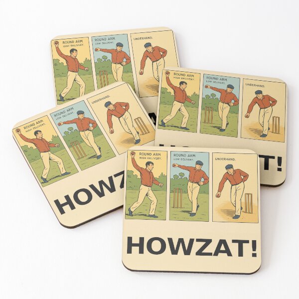 Item preview, Howzat! - Vintage Cricket Bowling designed and sold by Living In An Earlier Age.