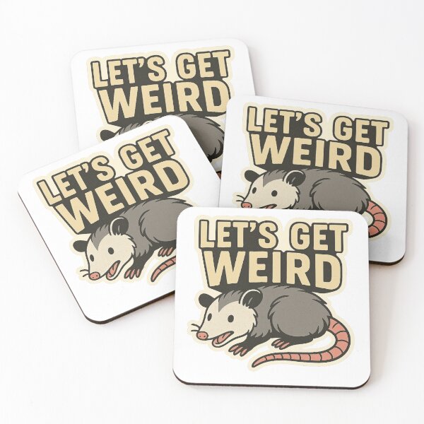 Item preview, Let’s get weird possum version  designed and sold by Llewynn1225.