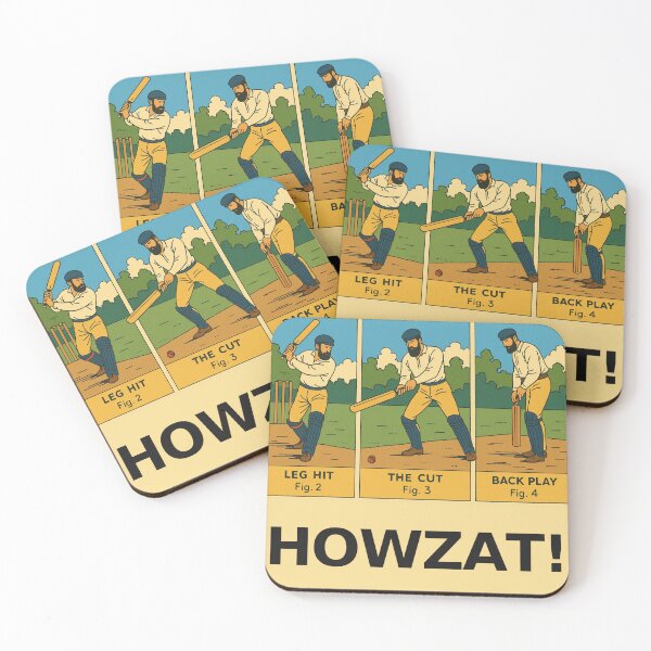 Item preview, Howzat! Vintage Cricket Batting  designed and sold by Living In An Earlier Age.