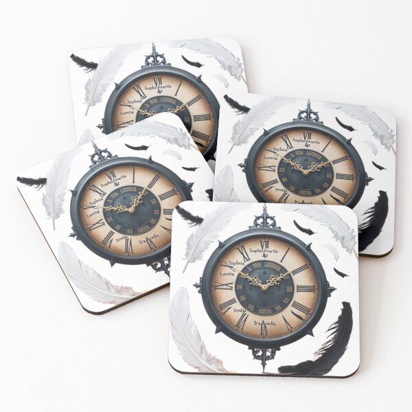 Item preview, Vintage Clock with Floating Feathers Art designed and sold by TFM-Fashion.