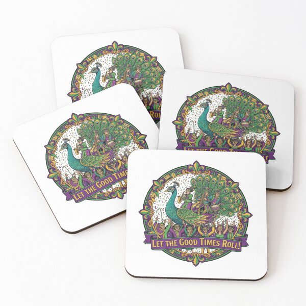 Item preview, Festive Mardi Gras Party Shirt With Peacock and Musicians designed and sold by Sushikidsntod.