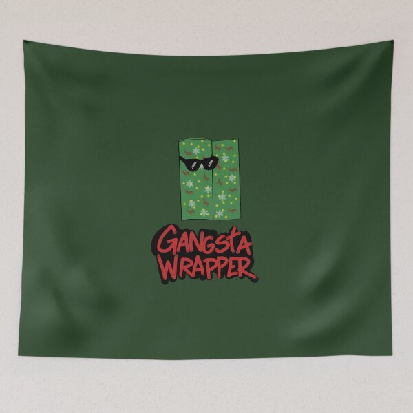 Item preview, Gangsta Wrapper – Funny Christmas Gift Wrapping Design designed and sold by effdesigns.