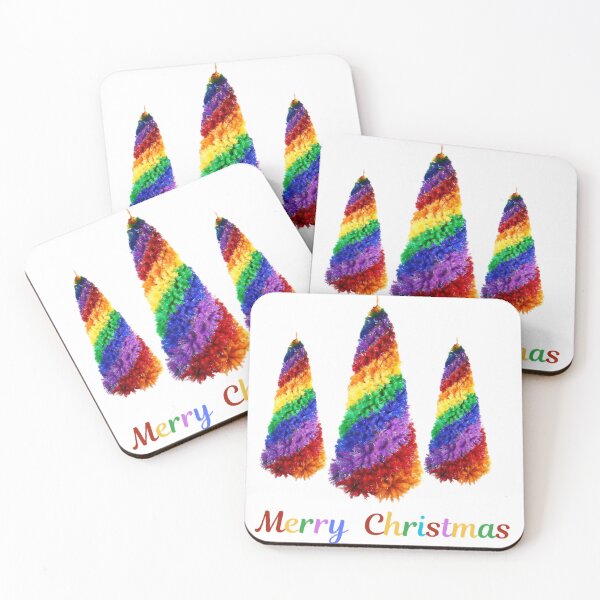 Item preview, Rainbow  Christmas Tree  Merry Christmas | Colorful Christmas tree Merry Christmas designed and sold by Brewgoodness.