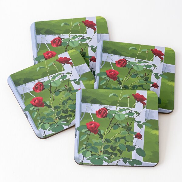 Item preview, Climbing Dublin Bay Rose designed and sold by tomorrowsart.