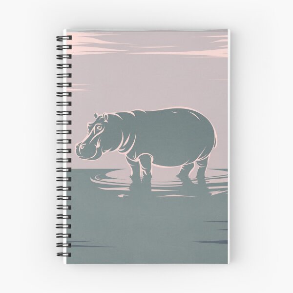 Item preview, Hippo Minimal Shape designed and sold by NeatThingLover.