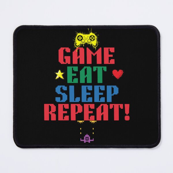 Item preview, Game Eat Sleep Repeat T-Shirt – Retro Gamer Life Tee designed and sold by ArtzyAyb.