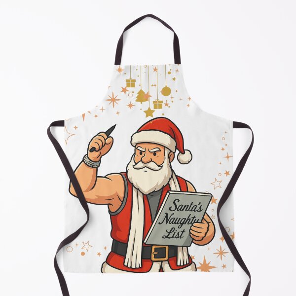 Item preview, Santa’s Naughty List T-Shirt – Funny Christmas Santa Checklist Tee designed and sold by ArtzyAyb.