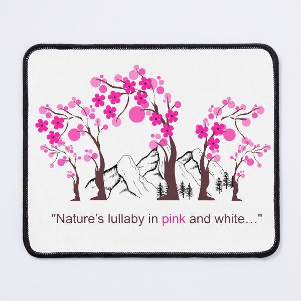 Item preview, "A nature poem blossomed under the witness of snowy peaks…" designed and sold by MayaMaliStudio.