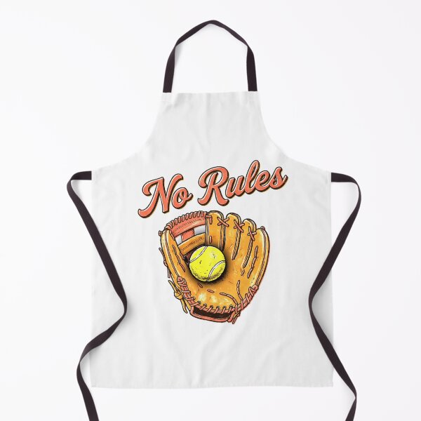Item preview, No Rules - Funny Baseball & Tennis Mashup Retro Vintage Art designed and sold by Hen-C-Art.