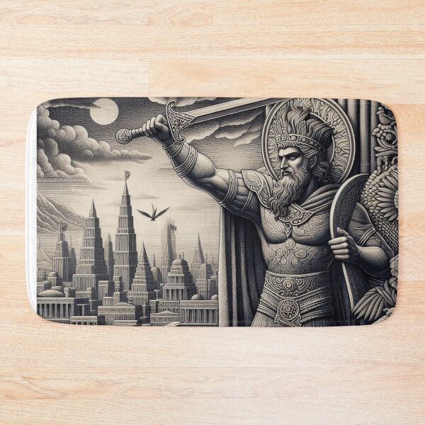 Item preview, Gilgamesh, legendary king of the city of Uruk, heroic character of ancient Mesopotamia, cradle of the civilization of humanity, god of the Underworld in Mesopotamian religion designed and sold by Redbdon.