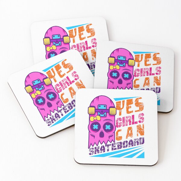 Item preview, Yes Girls Can Skateboard Skater Girl Skateboarding designed and sold by jaygo.