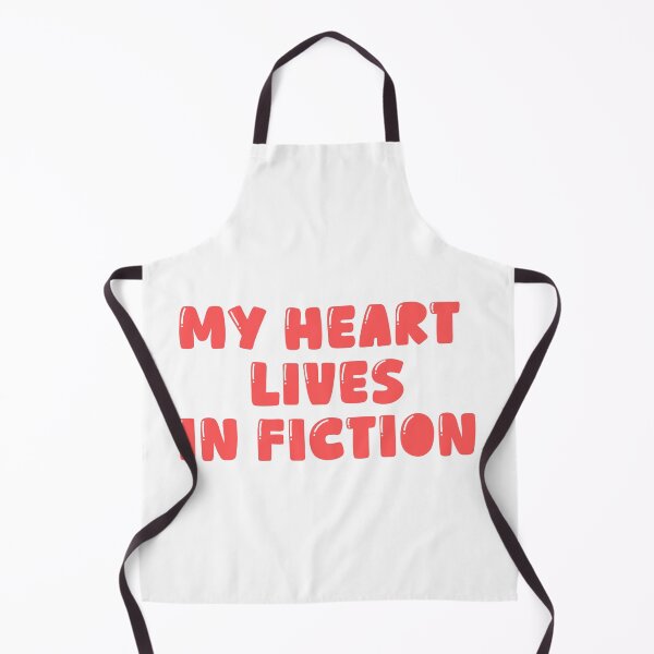 Item preview, My Heart Lives in Fiction – Book Lover Aesthetic Quote designed and sold by ade-datt.