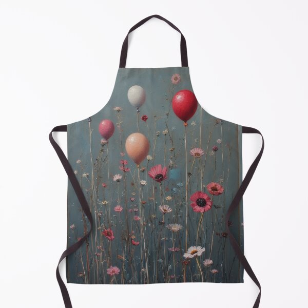 Item preview, Balloons and flowers in a field designed and sold by Mianku | Für das Leben.