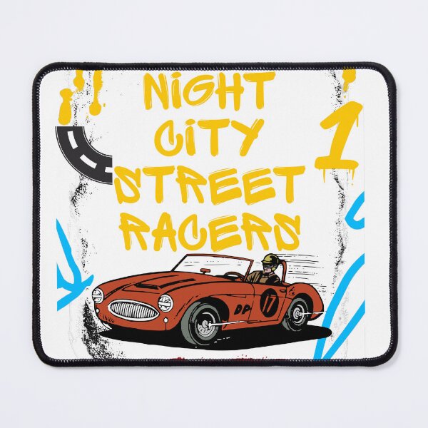 Item preview, Night City Street Racers T-Shirt – Cyber Racing Car Tee designed and sold by ArtzyAyb.