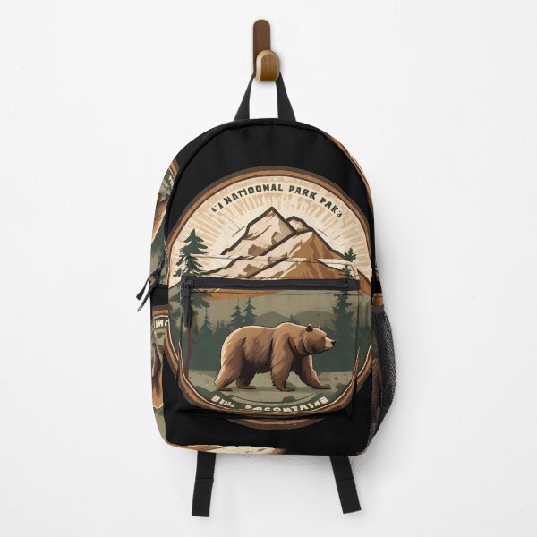 Item preview, Bear National Park Designs Celebrating Nature Technology Nostalgia designed and sold by ART ATTACK ZONE.
