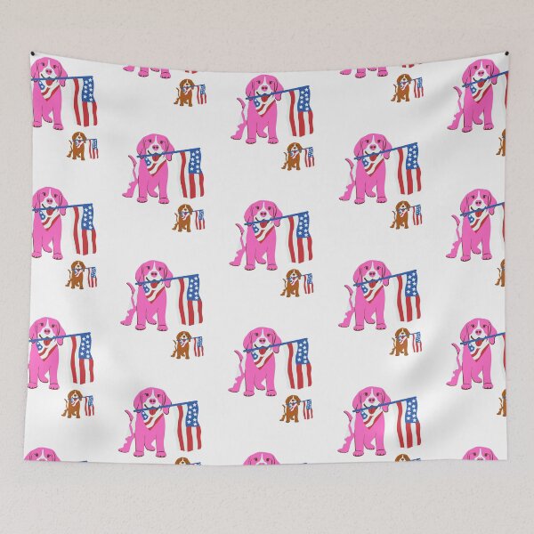 Item preview, Dog with American flag designed and sold by GOTCHO1.