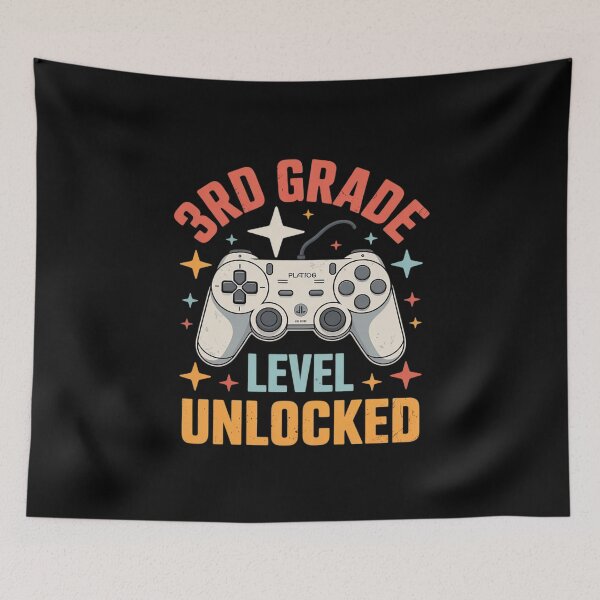 Item preview, Gamer 3rd Grade Level Unlocked Third First Day Of School designed and sold by THagBlue.