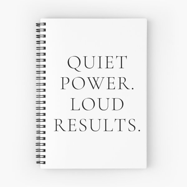 Item preview, Quiet Power Loud Results – Minimalist Motivational Quote Design designed and sold by LWDesignLab.