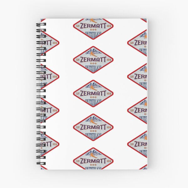 Item preview, Zermatt, Switzerland, Vintage skiing badge design designed and sold by Wanderful-roads.