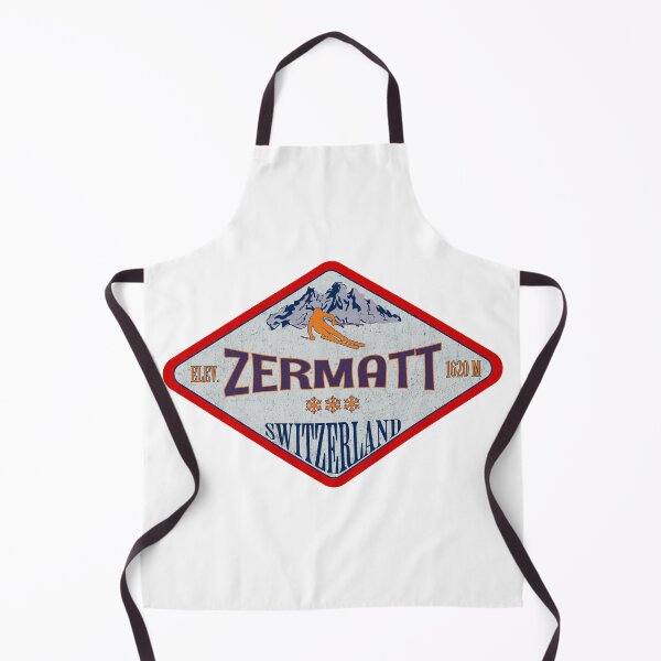 Item preview, Zermatt, Switzerland, Vintage skiing badge design designed and sold by Wanderful-roads.