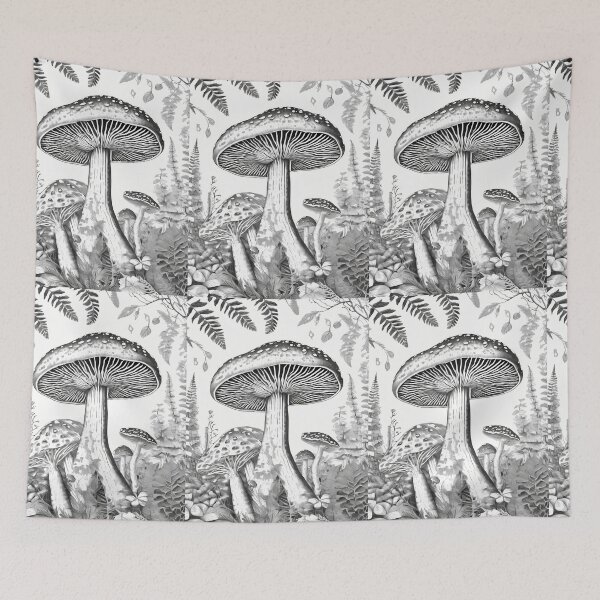 Item preview, Mushrooms Vibrant Artistic Designs Celebrating Nature Technology Nostalgia designed and sold by ART ATTACK ZONE.