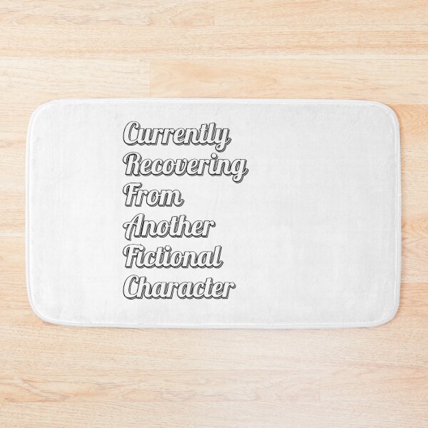 Item preview, Currently Recovering From Another Fictional Character – Bookish Quote Aesthetic designed and sold by ade-datt.