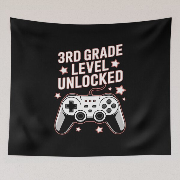 Item preview, Hello 3rd Grade Level Unlocked Video Game Back to School Boy 2  designed and sold by BeetleMalon.