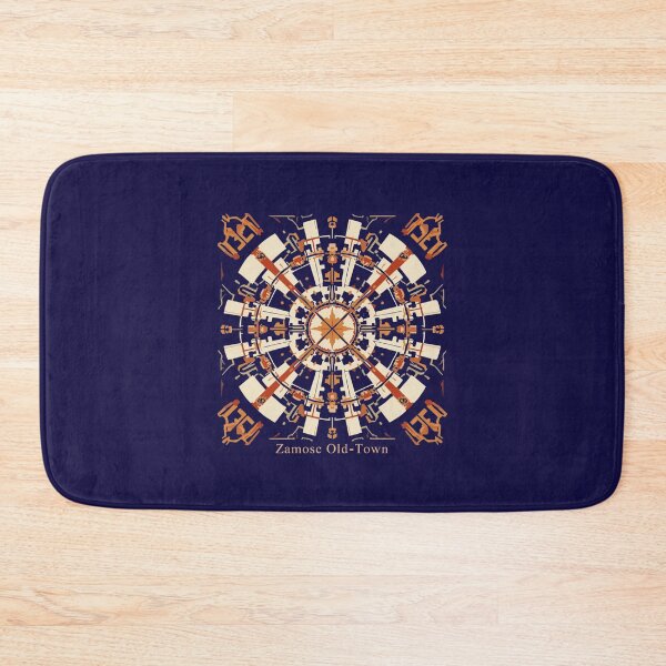 Item preview, Zamosc Old-Town, Abstract geometric map Design designed and sold by phiawdesign9.