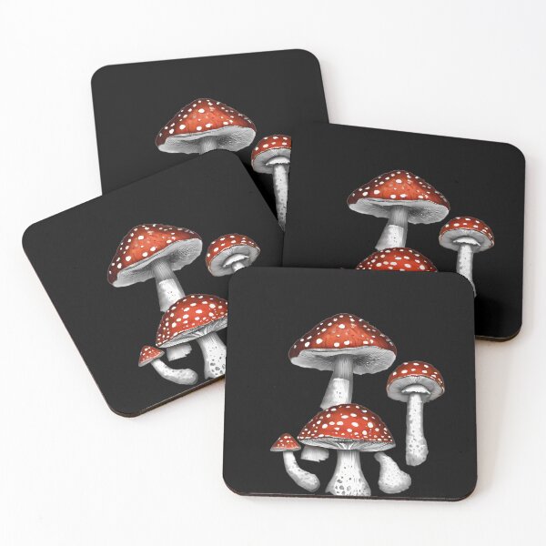 Item preview, Red Mushrroms Artistic Designs Celebrating Nature Technology Nostalgia designed and sold by ART ATTACK ZONE.