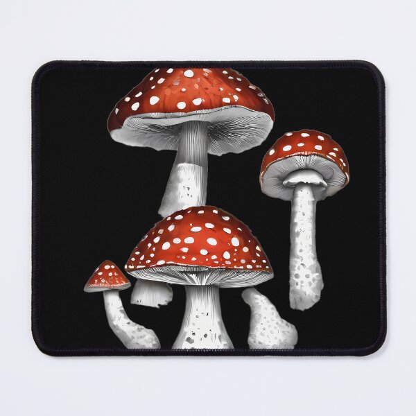 Item preview, Red Mushrroms Artistic Designs Celebrating Nature Technology Nostalgia designed and sold by ART ATTACK ZONE.